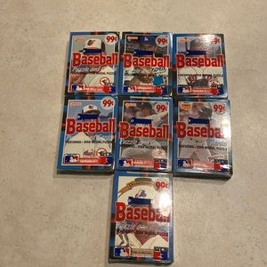 7 Unopened 1988 Donruss  baseball jumbo pack. Each pack has 36 cards.